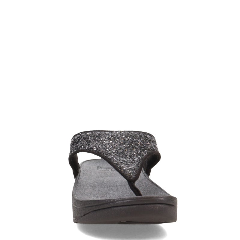 FitFlop فيت فلوب لولو بريق إصبع الأصابع، اللون: بريق أسود، المقاس: 7.5 (X03-339-055) - Image 4